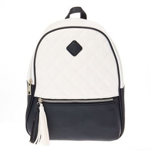 Girls Mini Monochrome Quilted  Backpack